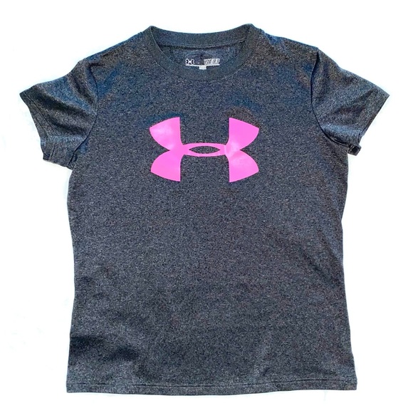 Under Armour | Girls Big Logo Heat Gear Shirt - Picture 1 of 5